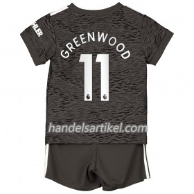Manchester United Greenwood 11 Kinder Auswärts Trikotsatz 2020/21 Kurzarm (+ Kurze Hosen)